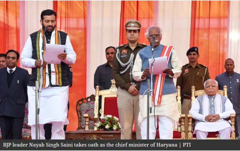 Understanding the BJP Leadership Change in Haryana